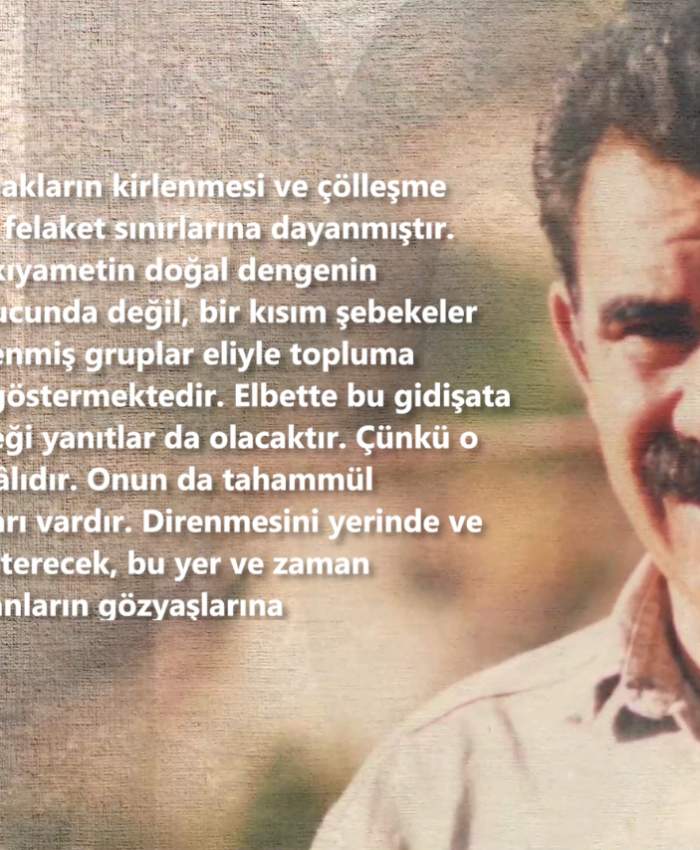 EKOLOJİ- ”Denizler ve ırmakların kirlenmesi ve çöleşme daha şimdiden felaket sınırına ulaşmıştır.”